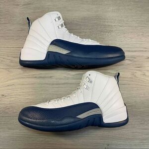 Jordan White and Navy Sneakers